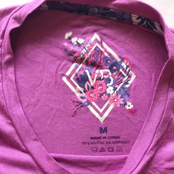 Vera Bradley Cadence Tee Light Rose Violet Medium - Picture 4 of 7